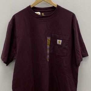 Carhartt Men's Burgundy Short Sleeve Tee